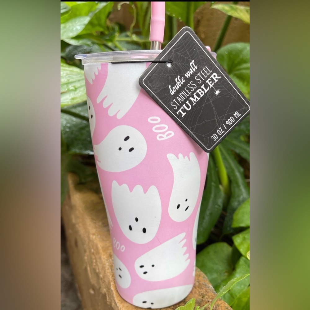 Pink Ghost Tumbler